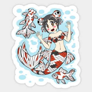 Goldfish Mermaid (Telescope, Demekin) Sticker